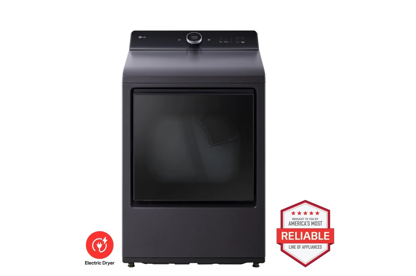 7.3 cu. ft. Ultra Large Capacity Rear Control Electric Dryer with LG EasyLoad™ Door, AI Sensing and TurboSteam™